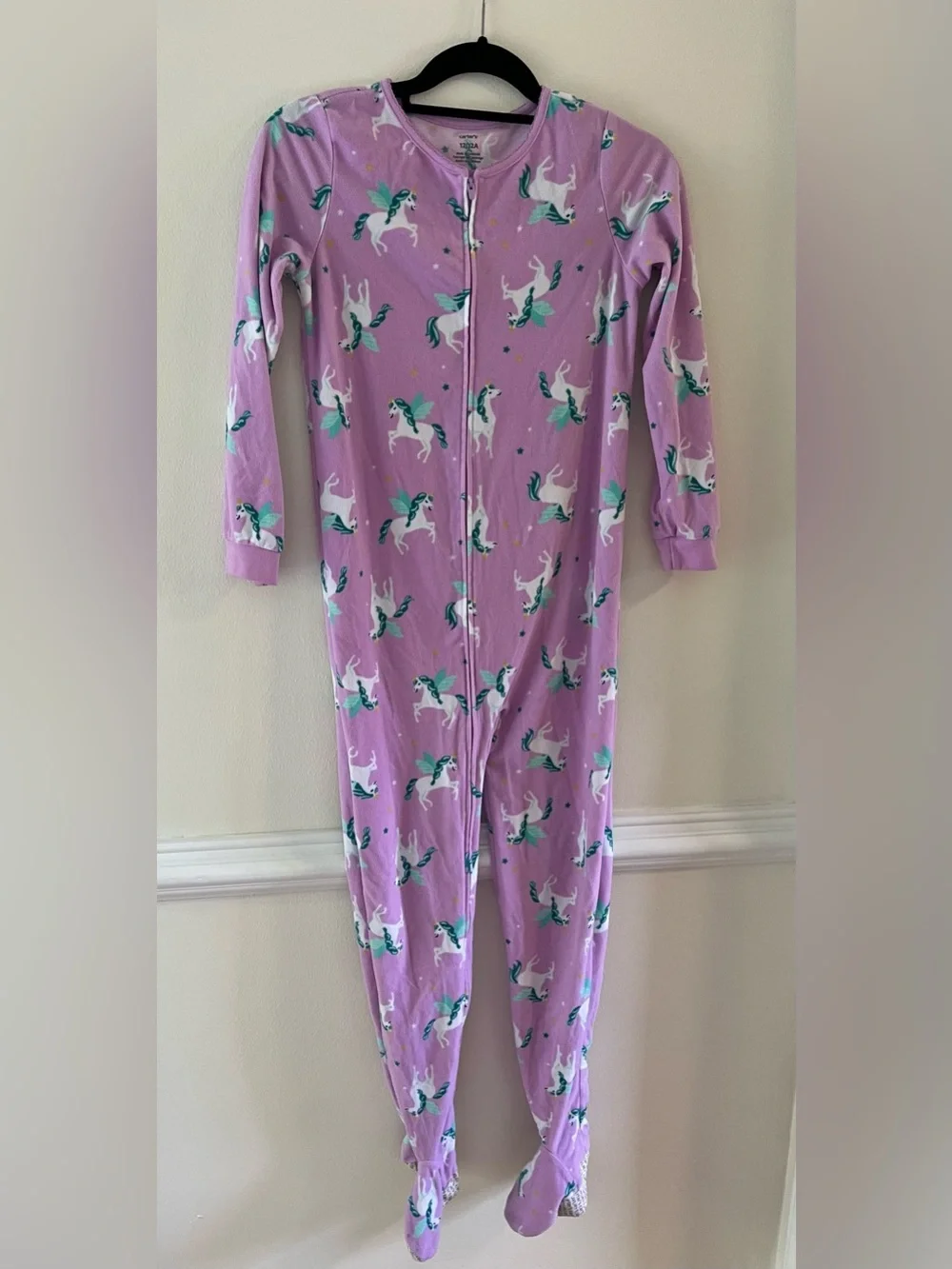Carter's Purple Unicorn Print Kids One-Piece